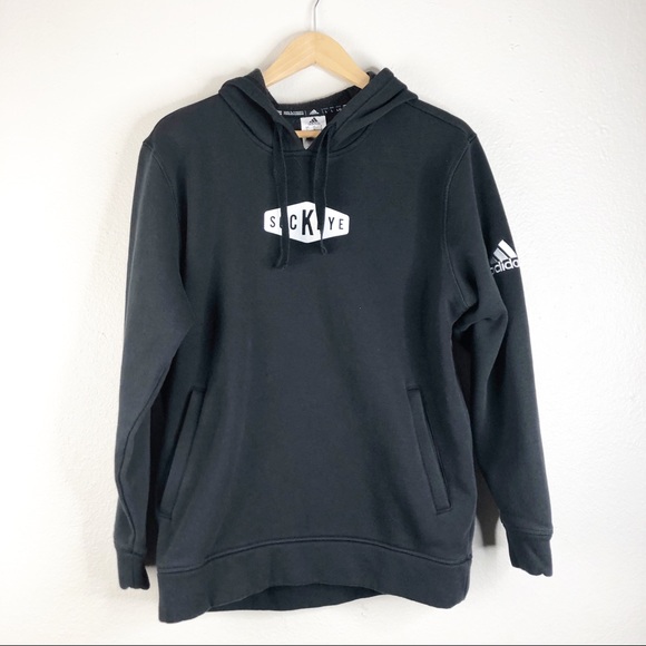 adidas Tops - 🌿 Adidas Black Hoodie with Sockeye logo